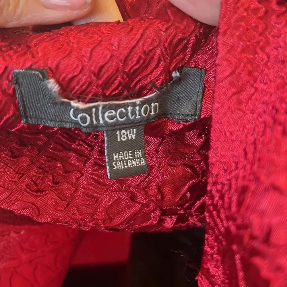 Red Textured Jacket - Picture 6 of 10